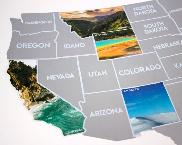 50 States Checklist Poster